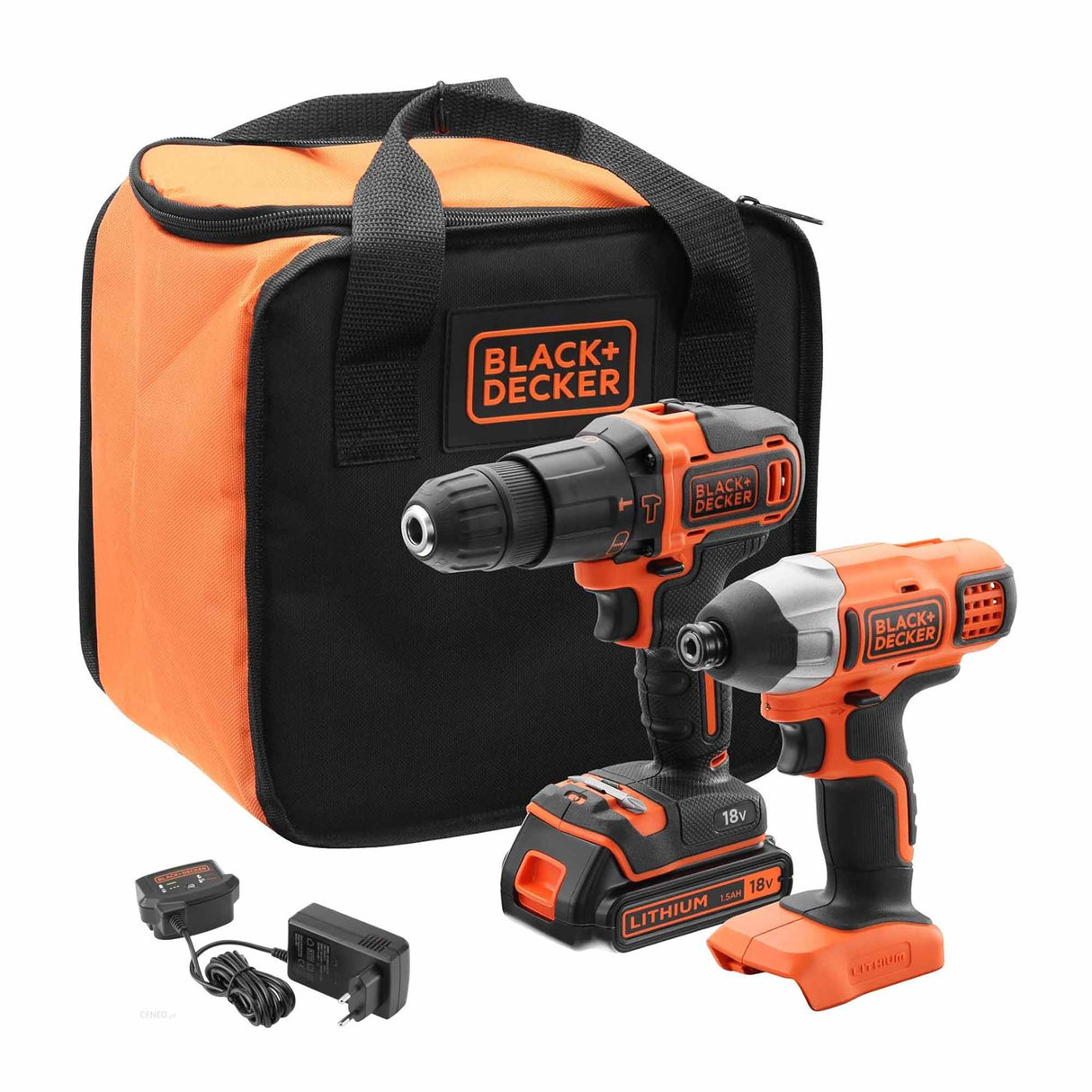 Combo Kit Black+Decker BCK21S1S-QW 18V 1.5Ah