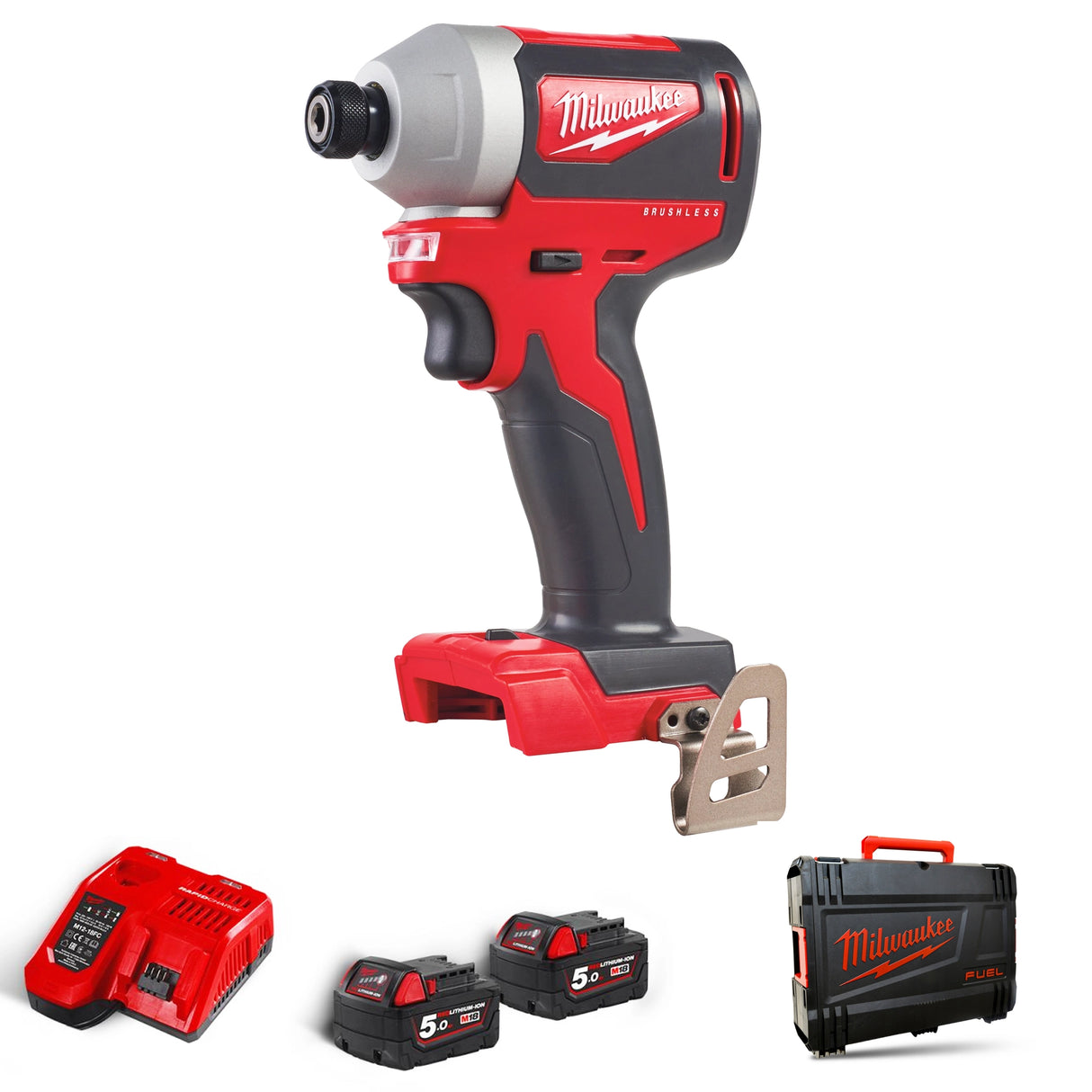 Avvitatore ad Impulsi Milwaukee M18 BLID2-502X 18V 5Ah