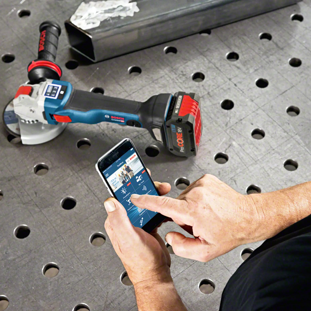 Smerigliatrice Bosch GWX 18V-10 SC