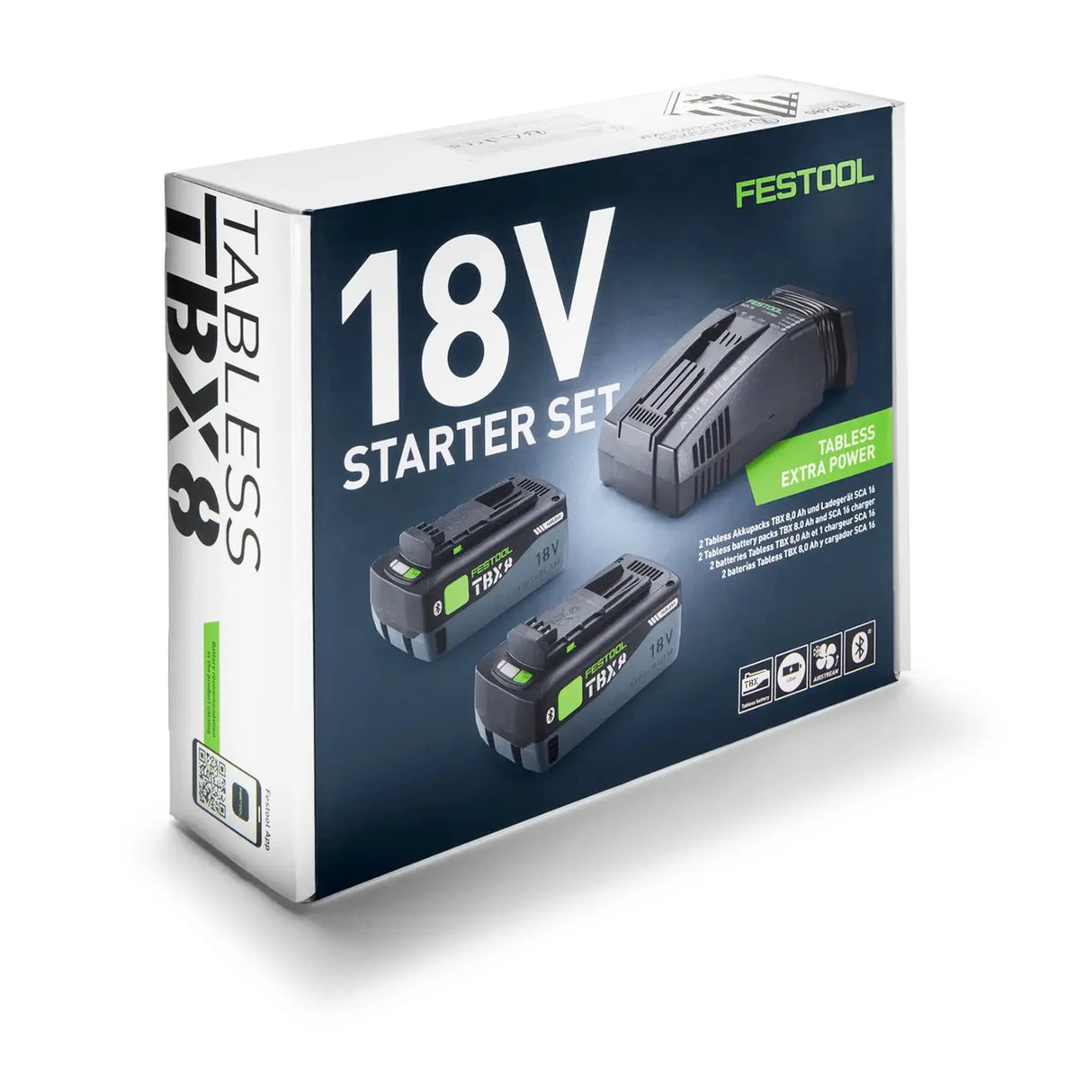 Set Energia Festool 18V 2xTBX8/SCA16