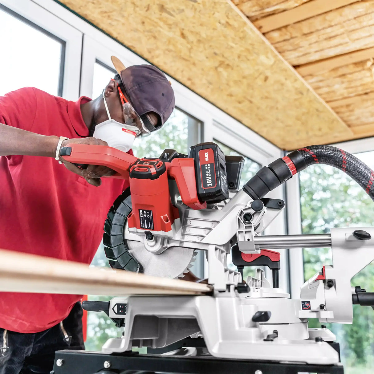 Scie circulaire à tirer Flex SMS 190 EC 18V