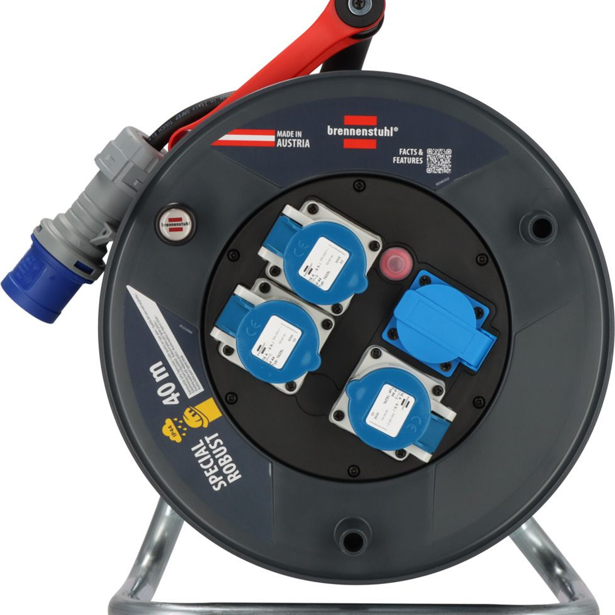 Avvolgicavo Brennenstuhl ST 320 IP44 40m 3x CEE 230V/16A