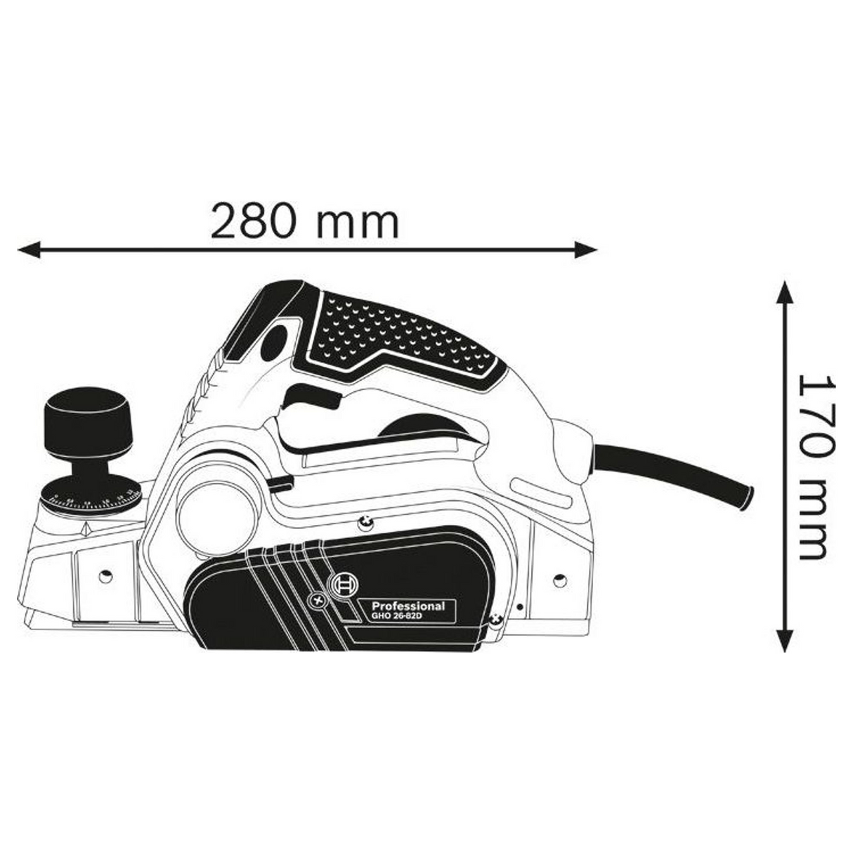 06015A4300 - Raboteuse Bosch GHO 26-82 D PRO 710W - Image 17