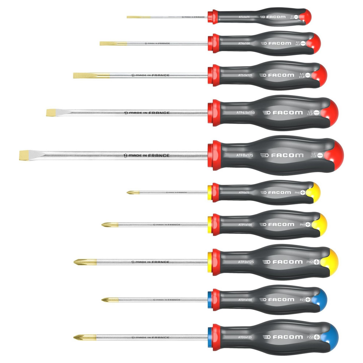 ATW.J10PB - FACOM ATW.J10PB Jeu de 10 tournevis PROTWIST