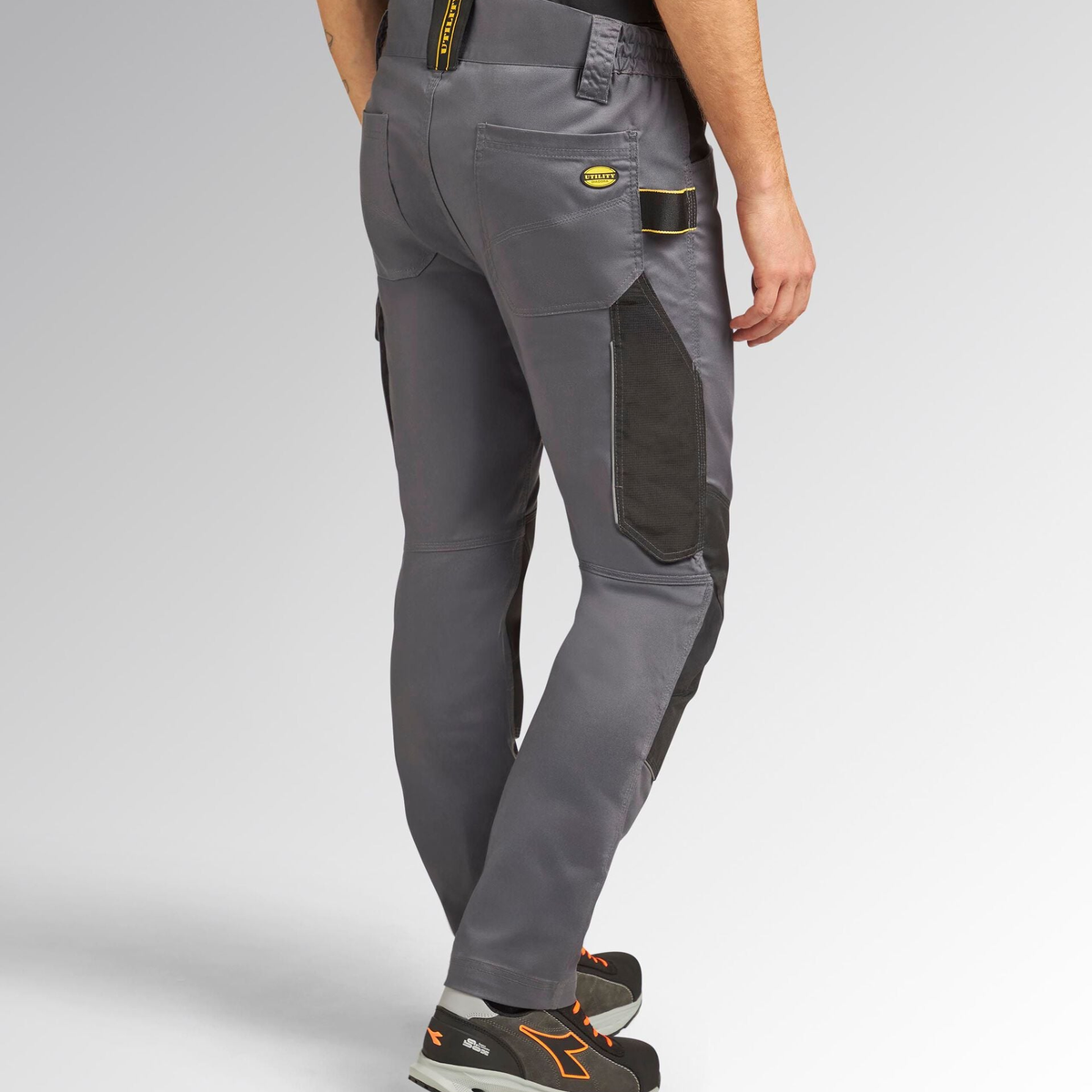 702.183065-75070 - Pantalons de travail Diadora Utility Rock Stretch Performance 2.0 Gris Acier - Image 3