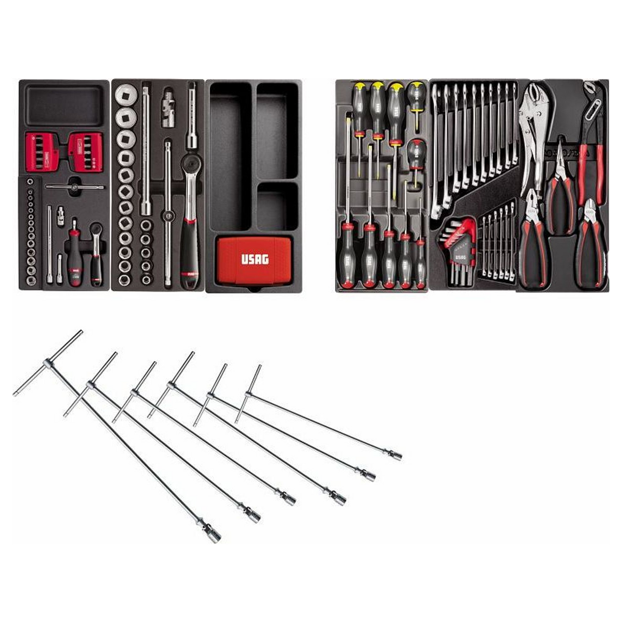 U04950629 - Assortiment pour réparation automobile USAG 495 PA 142 Pièces