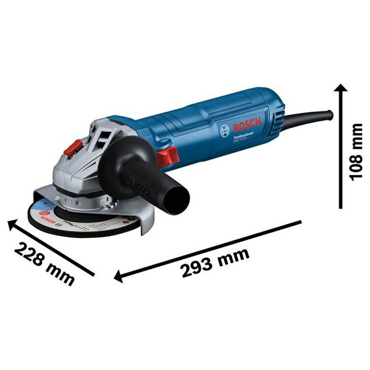 06013A6101 - Broyeur Bosch GWS 12-125 PRO 1200W - Image 20