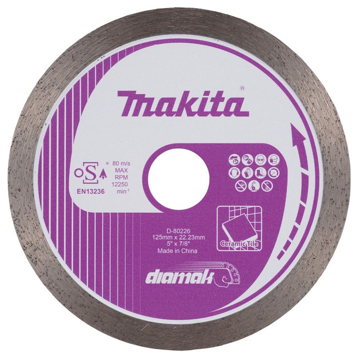 D-80226 - Disque diamant Makita D-80226 125 mm - Image 2