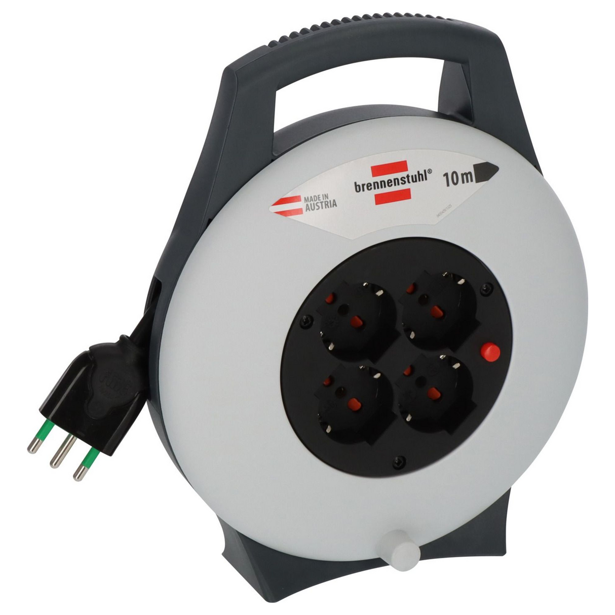 1093655 - Enrouleur de câble Brennenstuhl Vario Line X à 4 prises 10 m H05VV-F 3G1.5