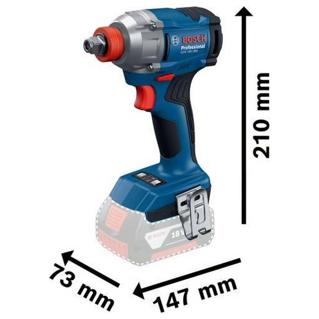 06019N2100 - Clé à chocs Bosch GDX 18V-285 PRO 18V - Image 23