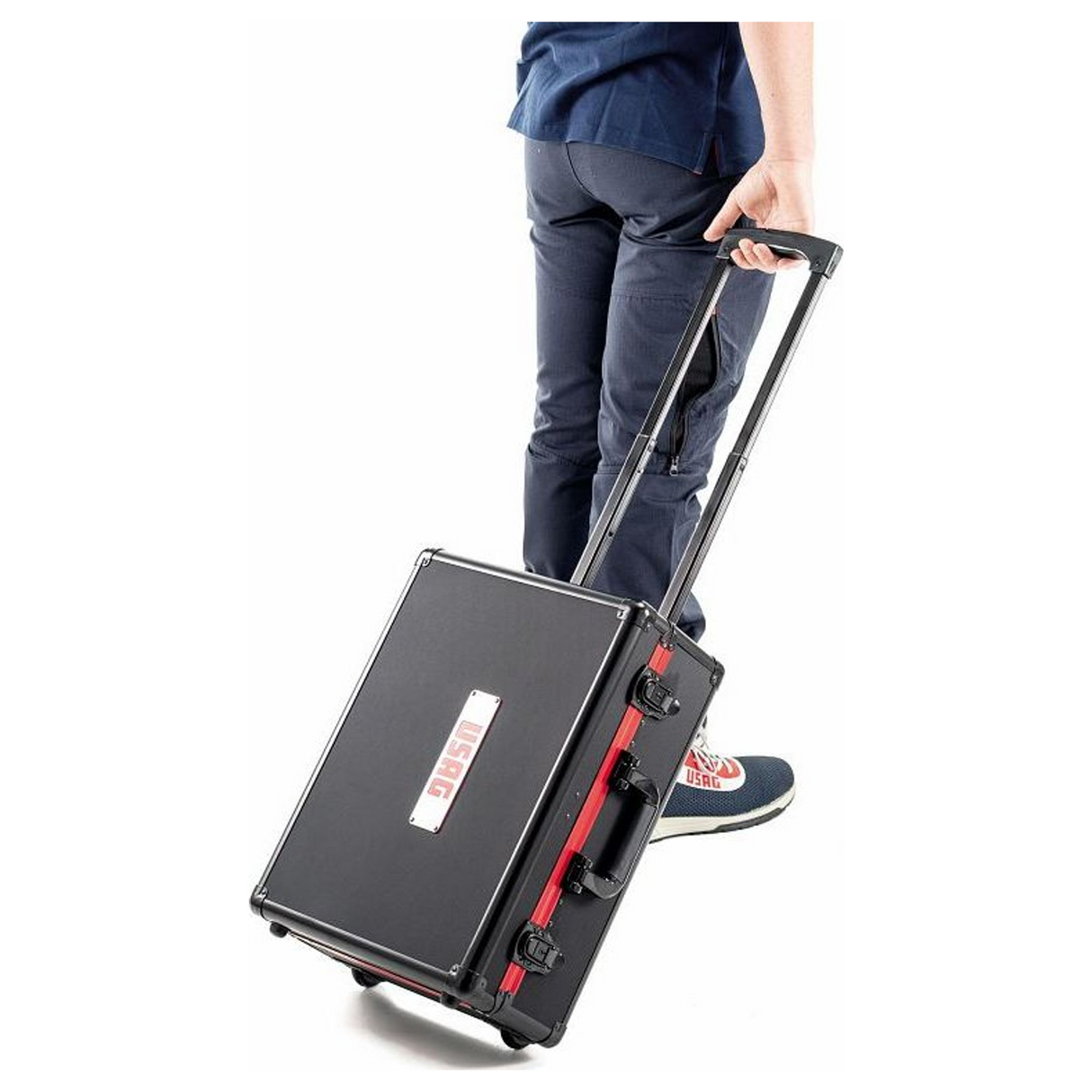 U00020035 - Valise à roulettes USAG 002 TMA avec assortiment de maintenance de 181 pièces - Image 3