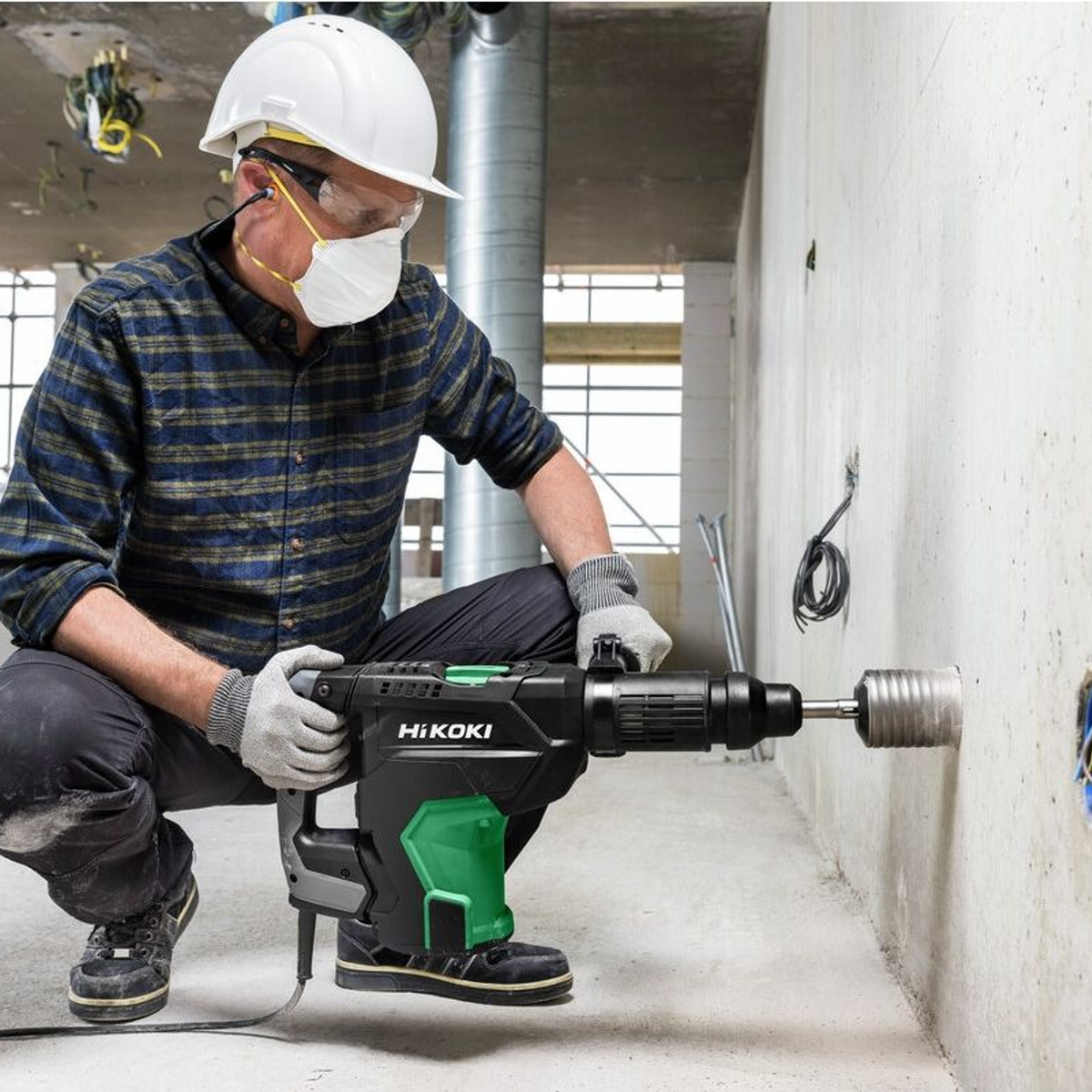 Perceuse à percussion SDS-Max HiKOKI DH52MAWSZ 1500 W - Image 4