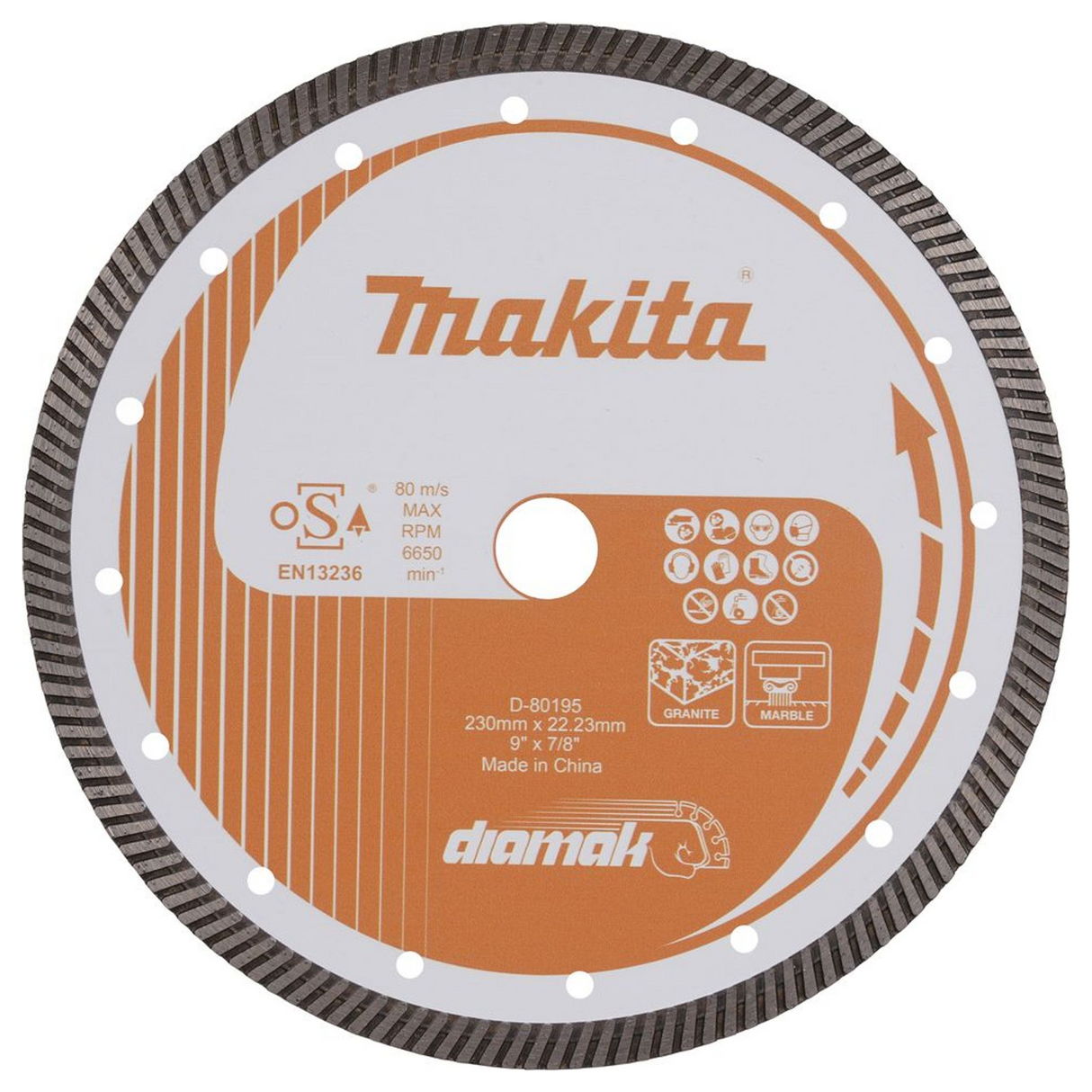D-80195 - Disque diamant Makita D-80195 230 mm - Image 2