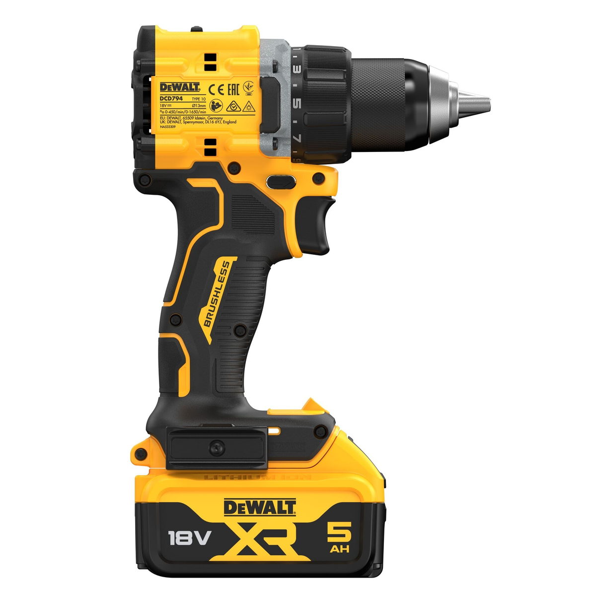 DCD794P2T-QW - Perceuse-visseuse Dewalt DCD794P2T-QW 18V 5Ah - Image 3