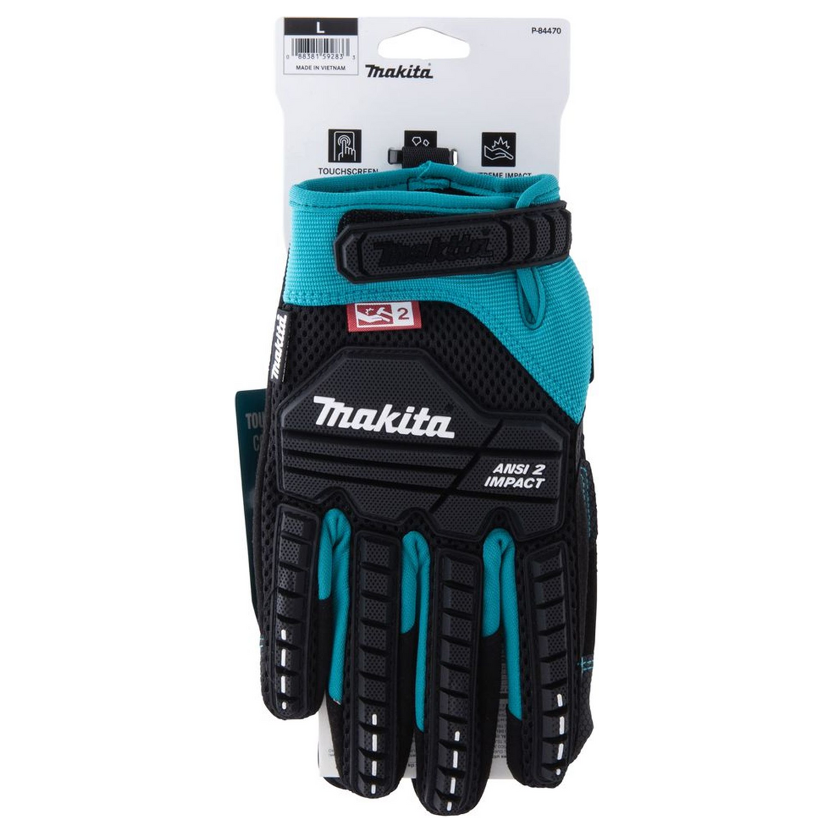 P-84470 - Gants Makita P-84470 Outil de démolition antichoc Taille L - Image 16