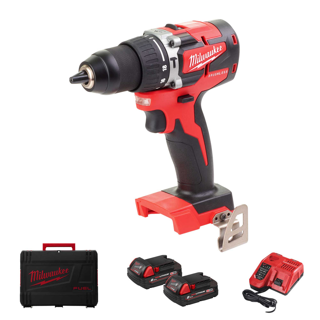 Trapano con percussione Milwaukee M18 BLPDRC-202C