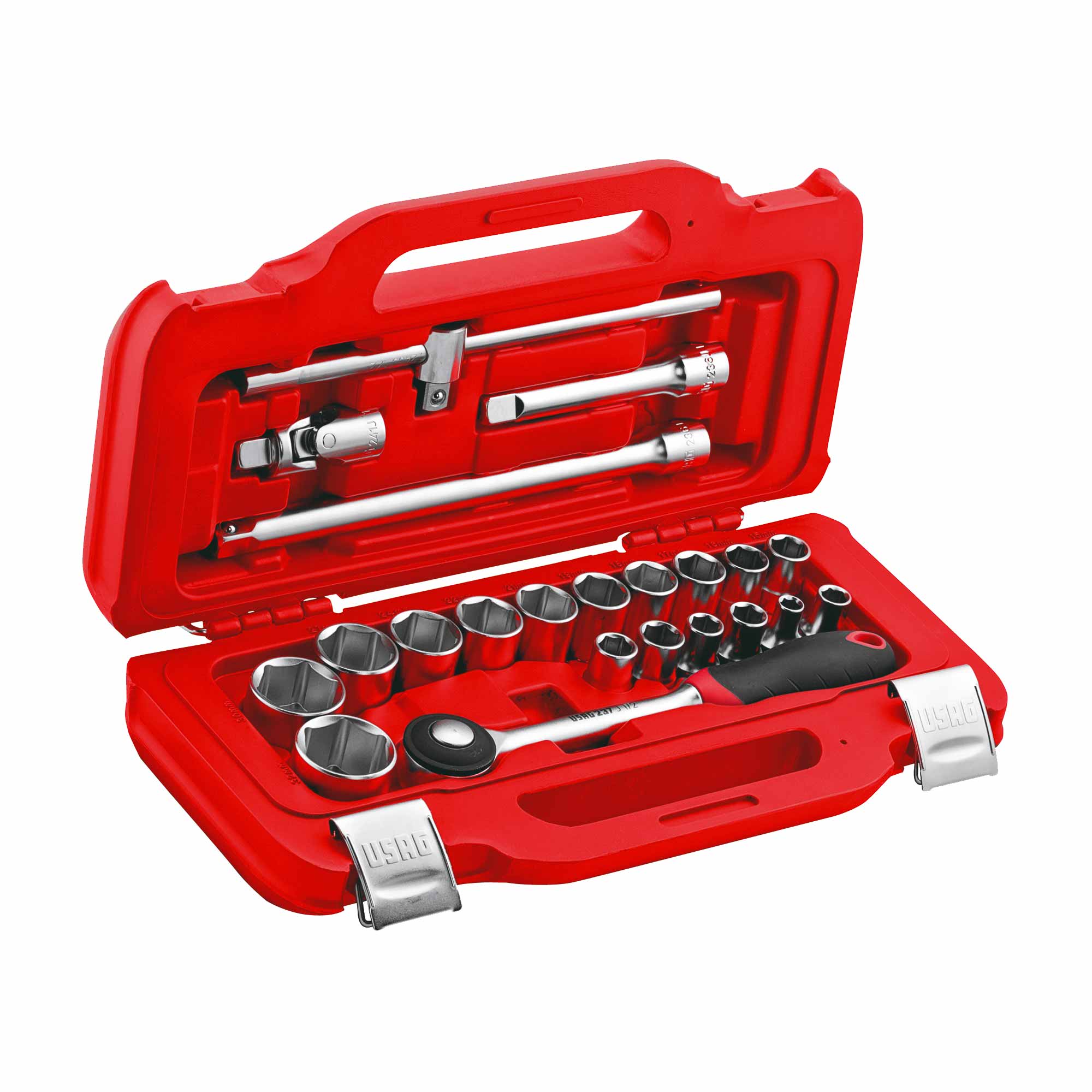 Set Chiavi A T Snodate - 1/2, 1/4, 3/8 Per Bussole, Con Attacco Quadro E Snodo Lungo - Foto 3