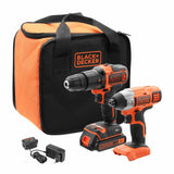 Combo Kit Black+Decker BCK21S1S-QW 18V 1.5Ah