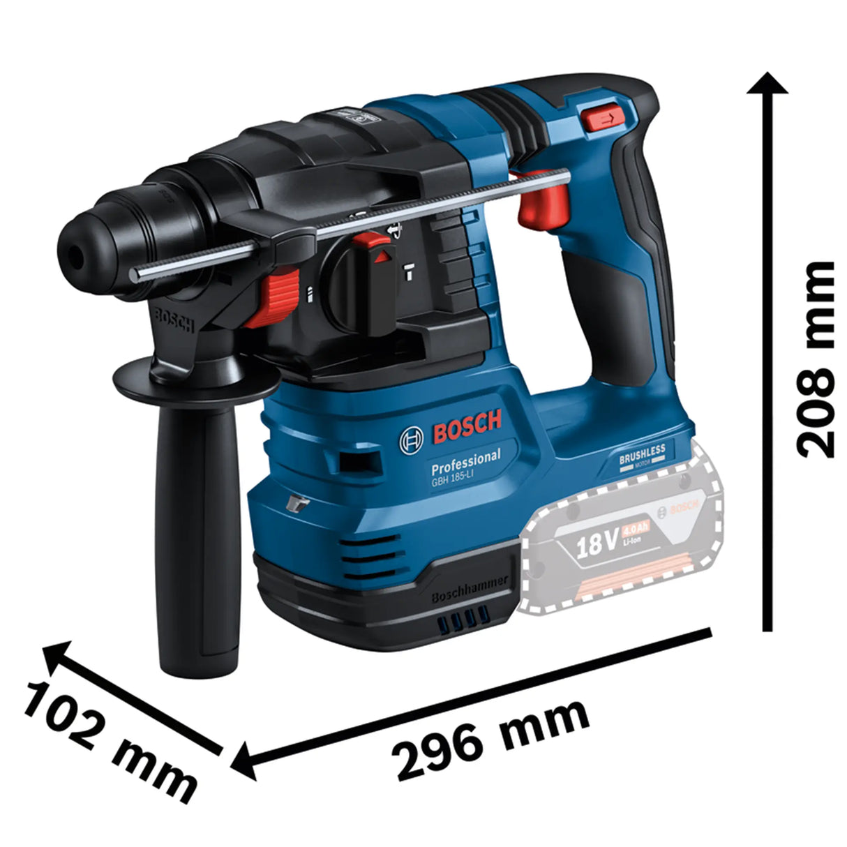Set 3 Elettroutensili Bosch GSR + GBH + GWS 18V 5Ah