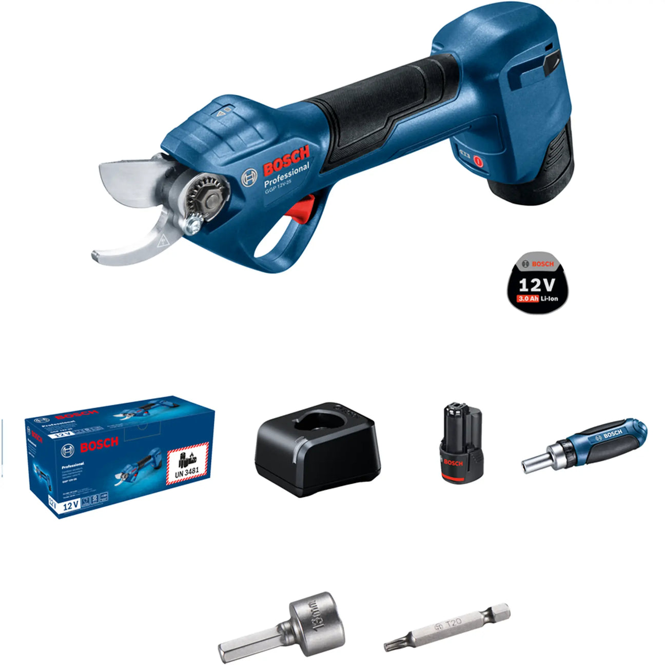 sécateur Bosch Batterie GGP 12V-25 3Ah