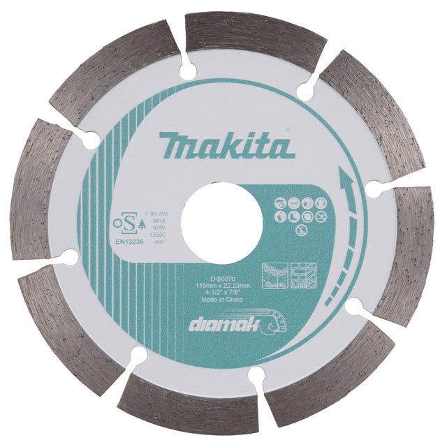 D-80070 - Lame diamantée segmentée Makita D-80070 115 mm - Image 2