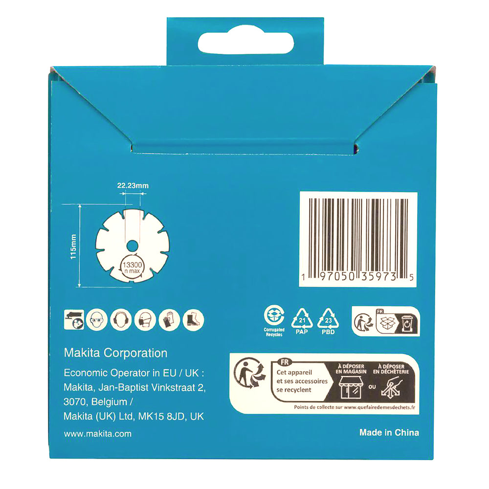 D-80070 - Lame diamantée segmentée Makita D-80070 115 mm - Image 5