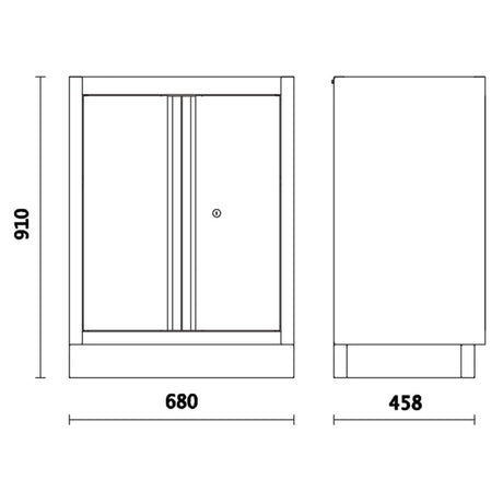 Modulo fisso con 2 antine Beta C45PRO 2.0 MA