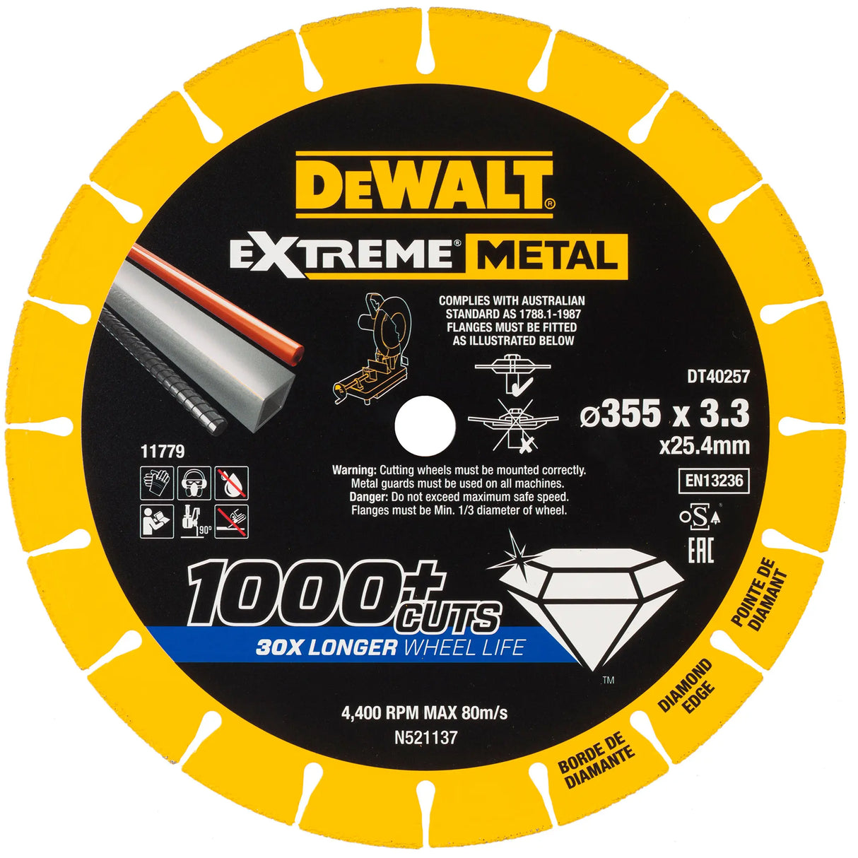disque de coupe Dewalt DT40257-QZ