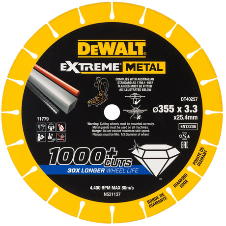 disque de coupe Dewalt DT40257-QZ