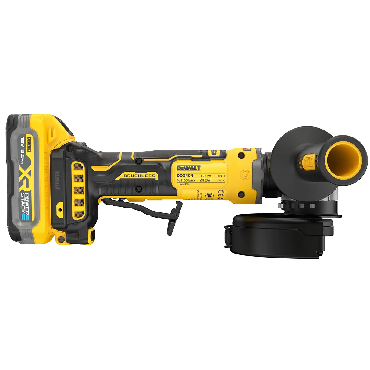 Broyeur Dewalt DCG404S2T-QW 18V 3,5Ah