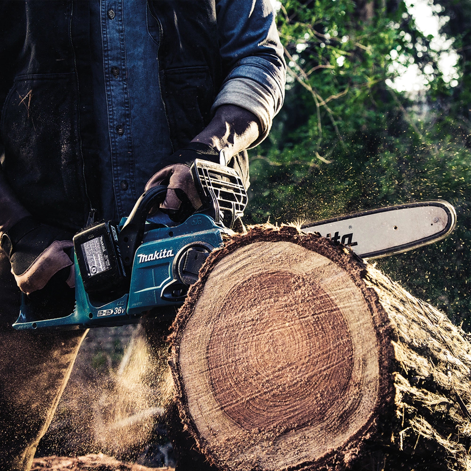 Makita duc353z 18vx2 chainsaw