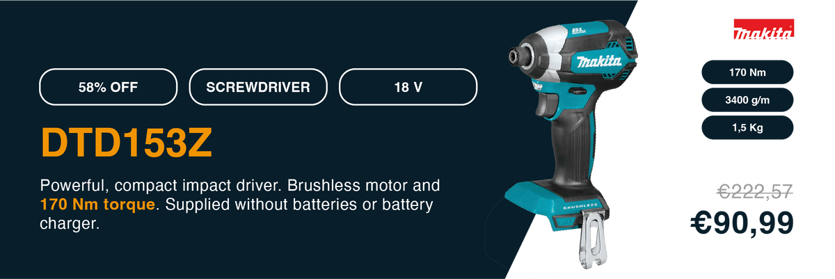 Clé à chocs Makita DTD153ZJ 18V