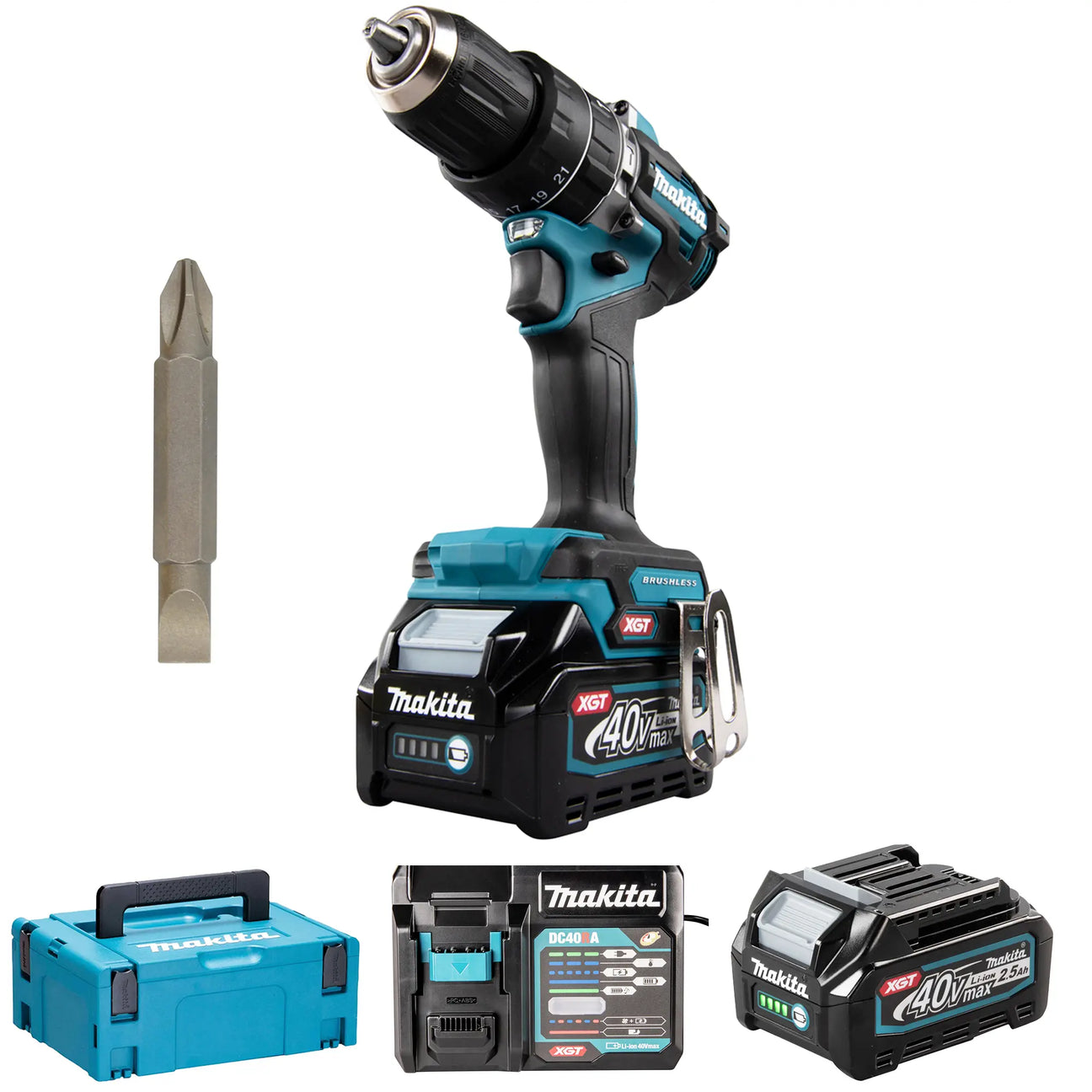 Clé à chocs Makita HP002GD201 40V 2,5Ah