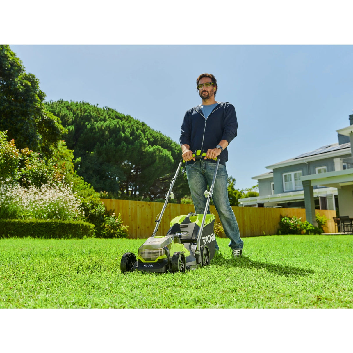 Combo Garden Ryobi RLM1833 + BLT1825M 18V 4Ah