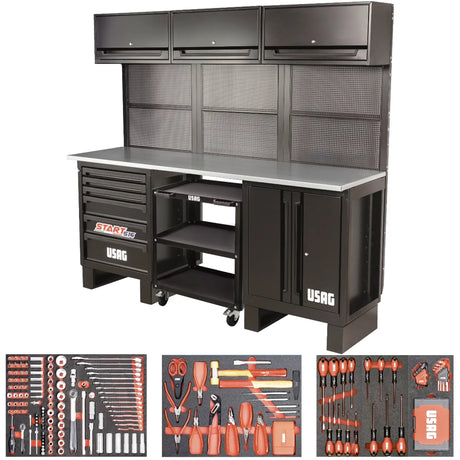 Mobilier d'atelier Usag 516 SA/STBM avec 296 outils gratuits