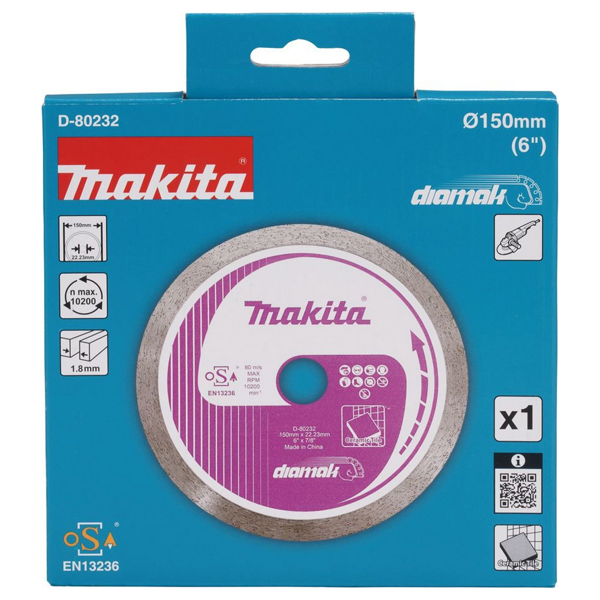 D-80232 - Disque diamant Makita Couronne continue D-80232 150 mm - Image 4