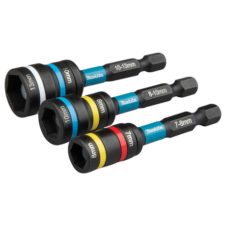 E-29826 - Coffret de douilles à impact noires 2 en 1 Makita E-29826 Lot de 3 vis à tige hexagonale 1/4" - Image 2