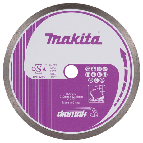 D-80254 - Disque diamanté Makita Couronne continue D-80254 230 mm - Image 2