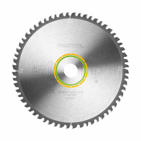 Lama universale HW Festool W60 260x2,5x30