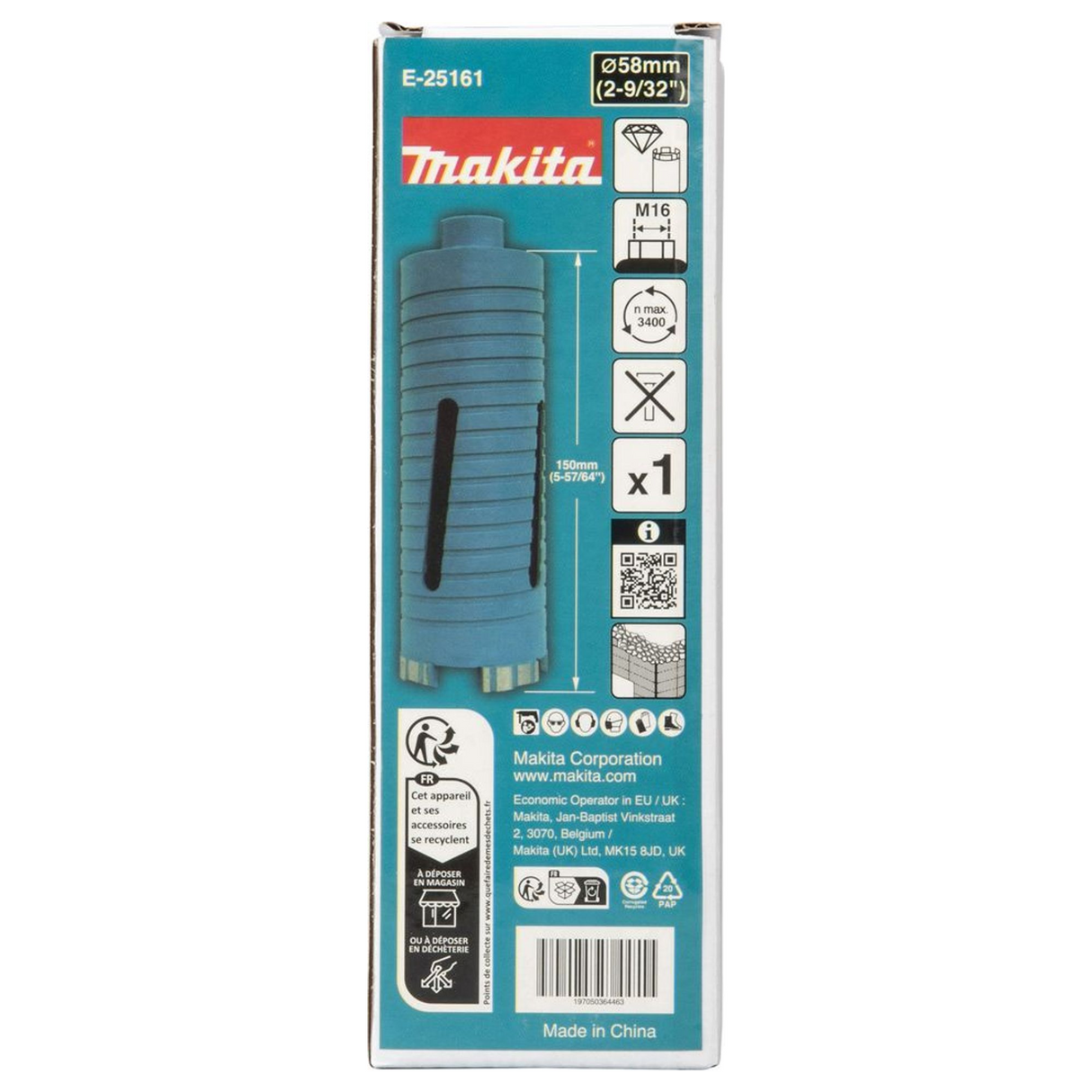E-25161 - Couronne de diamant Makita E-25161 58 mm M16 - Image 5
