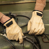 P-84632 - Gants de travail Makita P-84632 Cuir de conduite pour vachette Taille L - Image 6