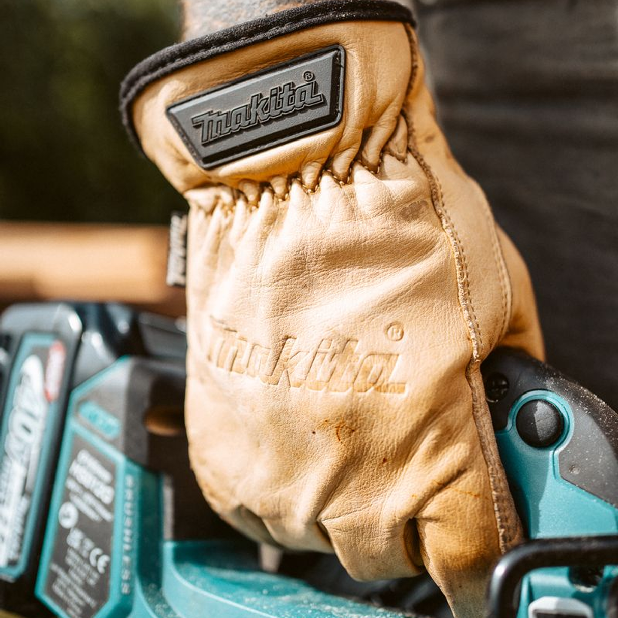 P-84632 - Gants de travail Makita P-84632 Cuir de conduite pour vachette Taille L - Image 7