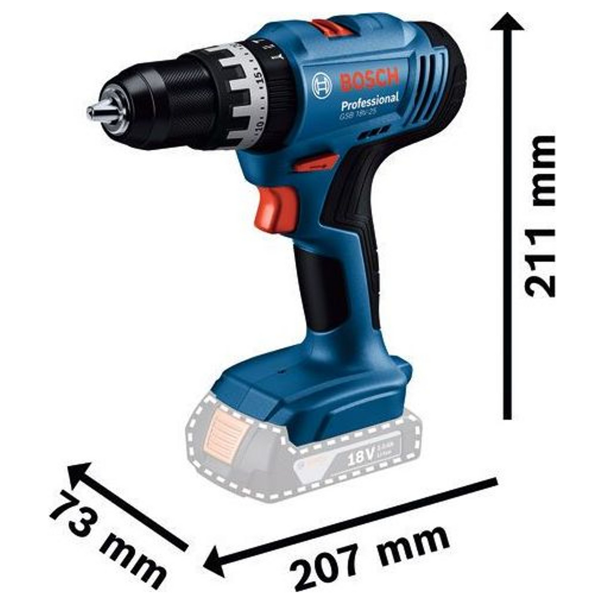 06019K9304 - Perceuse-visseuse Bosch GSB 18V-25 PRO 18V - Image 20
