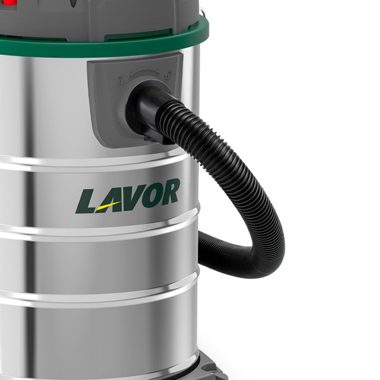 40035-00033 - Aspirateur eau et poussière Lavor Fût en acier inoxydable Dozzy Power 30XES 1400W 30L - Image 4