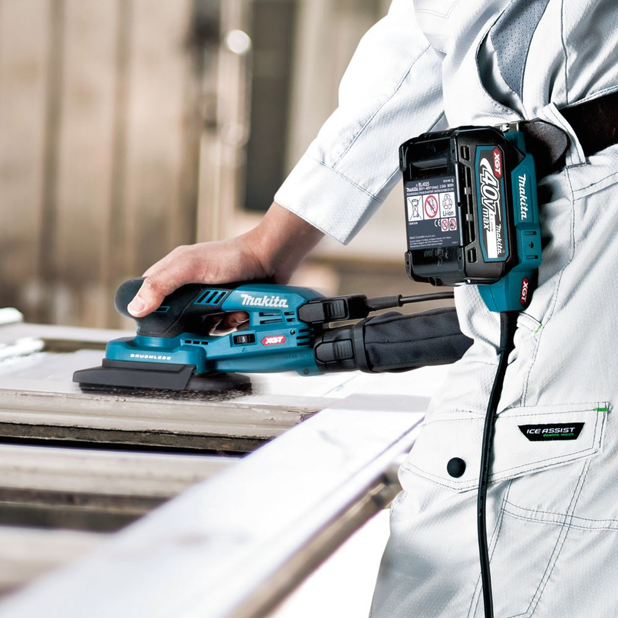 BO005CGZ - Levigatrice Orbitale Makita BO005CGZ 40V - Immagine 23