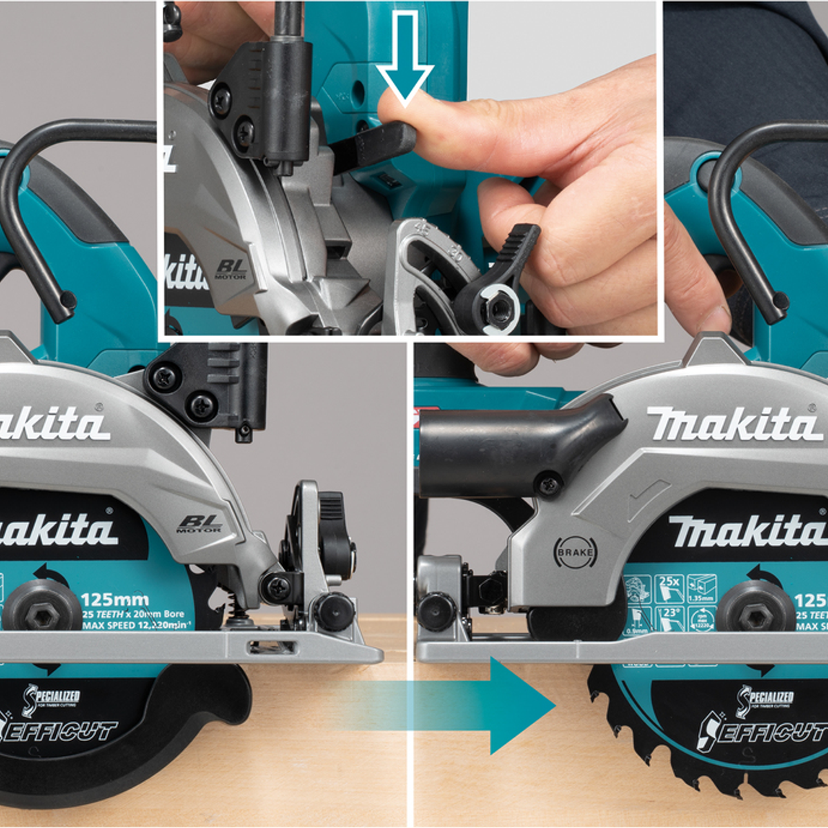 HS014GZ - Scie circulaire Makita HS014GZ 40V XGT 125mm - Image 15