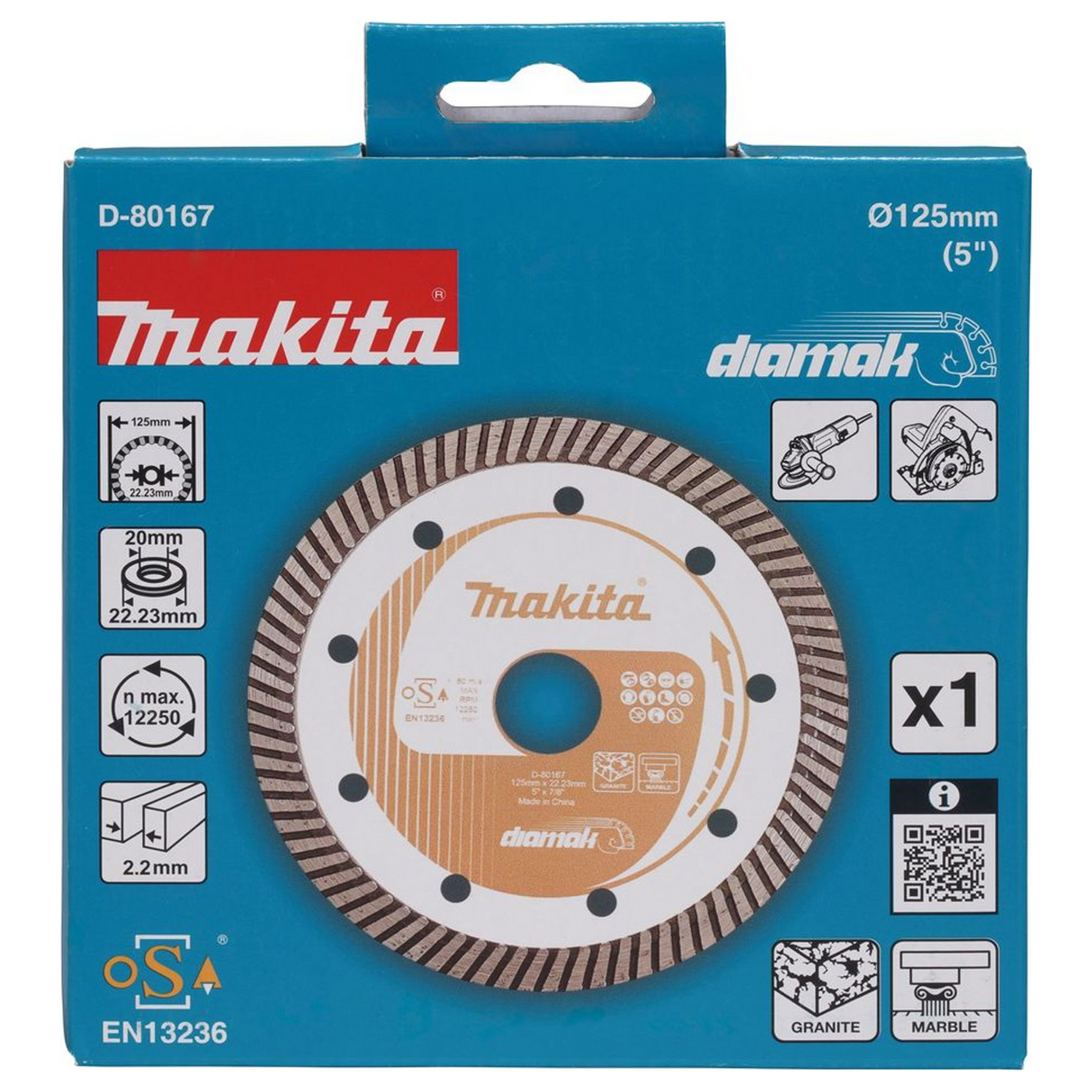 Disco Diamantato Makita D-80167 125mm Marmo Granito