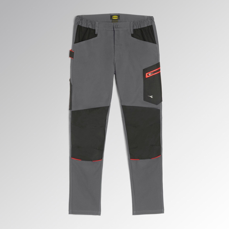 Pantalone Diadora Utility Pant Stretch Performance 2.0 Grigio Acciaio