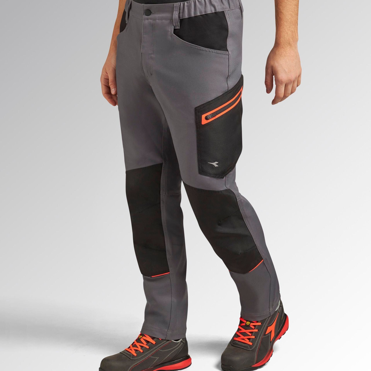 702.183064-75070- - Pantalon de travail Diadora Pantalon utilitaire Stretch Performance 2.0 Gris acier - Image 2