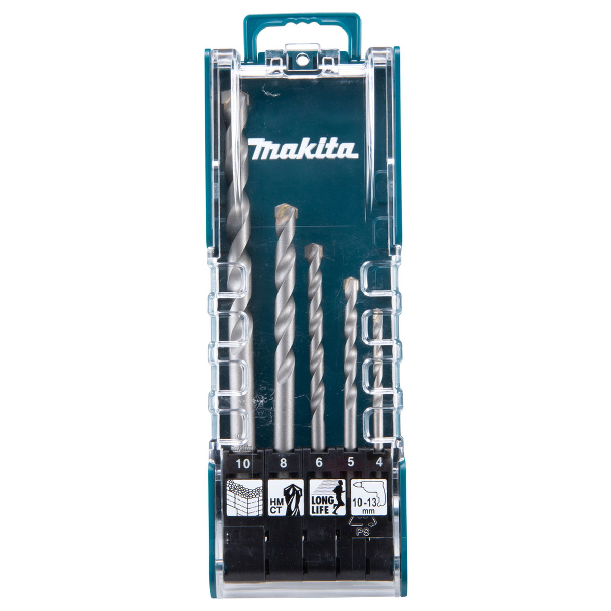 E-11536 - Jeu de 5 forets à maçonnerie TCT Makita Tige cylindrique E-11536 - Image 2